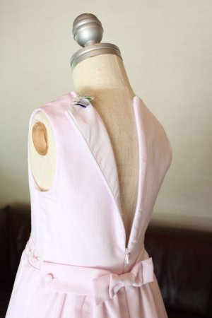 画像3: 【JiJiオリジナル】スモッキング刺繍ジャンパースカート/サマードレス(ペールピンク) 6歳115-120cm