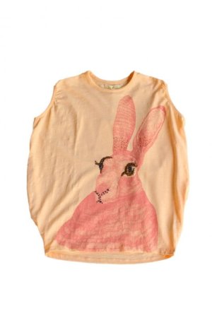 画像2: Soft Gallery(ソフトギャラリー)AYDRY DRESS手刺繍うさぎチュニック(ピンク)3歳4歳5歳
