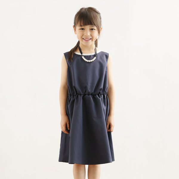 画像2: 【SALE!!30%OFF!!】 ARCH&LINE(アーチ&ライン) ネイビーフォーマルワンピース 115/125cm (2)