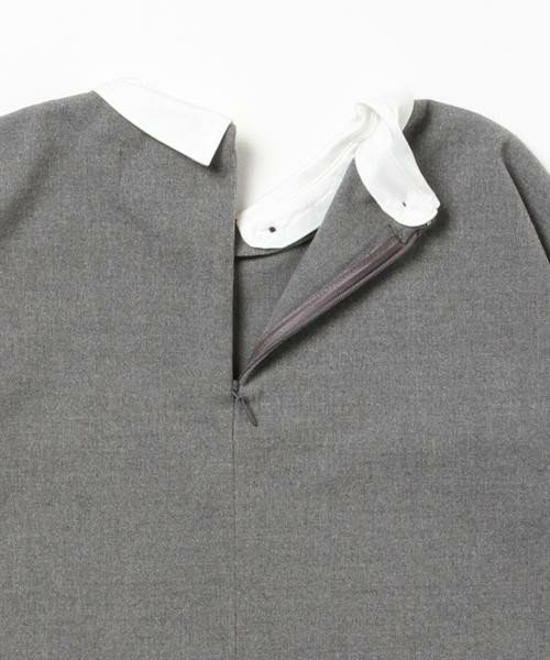 画像4: 【SALE!!30%OFF!!】 ARCH&LINE(アーチ&ライン) 付け襟Aラインワンピース(グレー) 135cm (4)