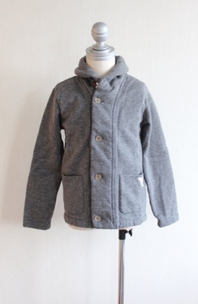 画像2: 2歳6歳 【SALE!!30%オフ!!】 American Outfitters(アメリカンアウトフィッターズ) 子供用CARDIGAN PLAINスウェットカーディガン(ダークフォード) (2)