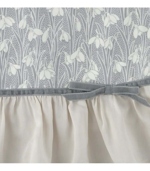 画像2: 【SALE!!30％OFF!!】 Eponime(エポニーム) 長袖切替ワンピース（リバティプリント Hesketh ヘスケス） 4歳6歳 (2)