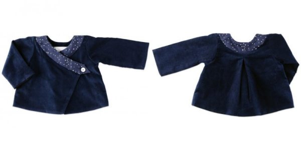 画像4: 【SALE!!30%OFF!!】 Eponime(エポニーム) ユニセックスコーデュロイジャケット(ネイビー)2歳90cm (4)