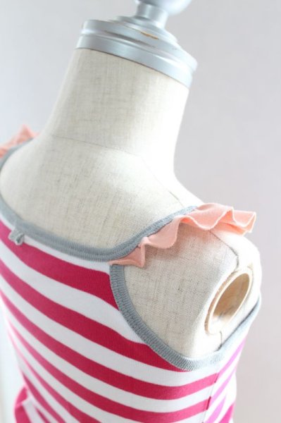 画像2: 【SALE!!30%OFF!!】 Eva&Oli(エヴァ&オリ) CRYSTAL-Girl Stripes キャミソール 18か月 (2)