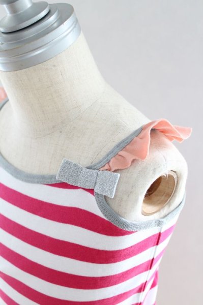 画像3: 【SALE!!30%OFF!!】 Eva&Oli(エヴァ&オリ) CRYSTAL-Girl Stripes キャミソール 18か月 (3)