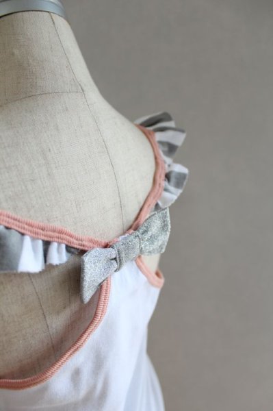 画像2: 【SALE!!30%OFF!!】 Eva&Oli(エヴァ&オリ) LOLLiPOP-Blanc キャミソールワンピース 18か月 (2)