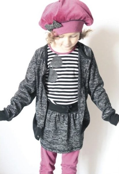 画像5: 【SALE!!30％OFF!!】 Eva&Oli(エヴァ＆オリ) SELMAカーディガン(シャイニーブラック)6歳115cm (5)