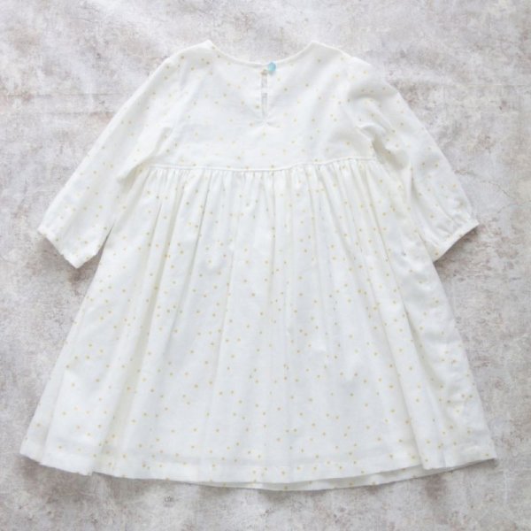 画像3: ハリトイト 星の綿麻プルオーバーワンピース(スター)90-110cm (3)
