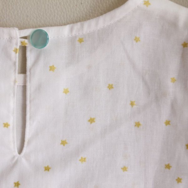 画像5: ハリトイト 星の綿麻プルオーバーワンピース(スター)90-110cm (5)