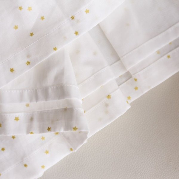 画像4: ハリトイト 星の綿麻プルオーバーワンピース(スター)90-110cm (4)