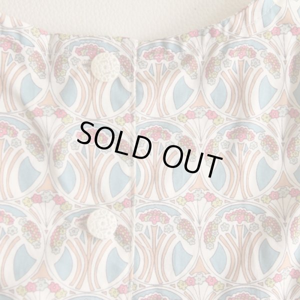 画像5: ハリトイト 切替ブラウスリバティプリント マウベリーナ Mauverina100-110cm (5)