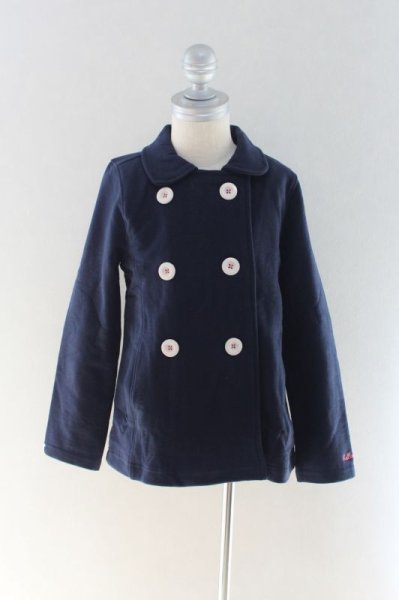 画像2: 【SALE!!30%オフ!!】 Hatley(ハットレイ)ジャージネイビーピーコート2歳89cm (2)