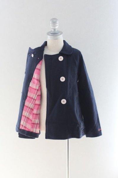 画像3: 【SALE!!30%オフ!!】 Hatley(ハットレイ)ジャージネイビーピーコート2歳89cm (3)
