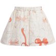 画像3: 【SALE!!30％オフ!!】Hucklebones(ハックルボーンズ) Printed Silk Gathered Skirt プリントシルクギャザースカート（リボンプリント） 4歳104cm (3)