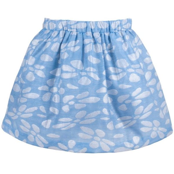 画像2: 【SALE!!30％オフ!!】Hucklebones(ハックルボーンズ) Glitter Petal Skirtグリッターペタルスカート(ジェリービーンブルー) 2歳92cm (2)