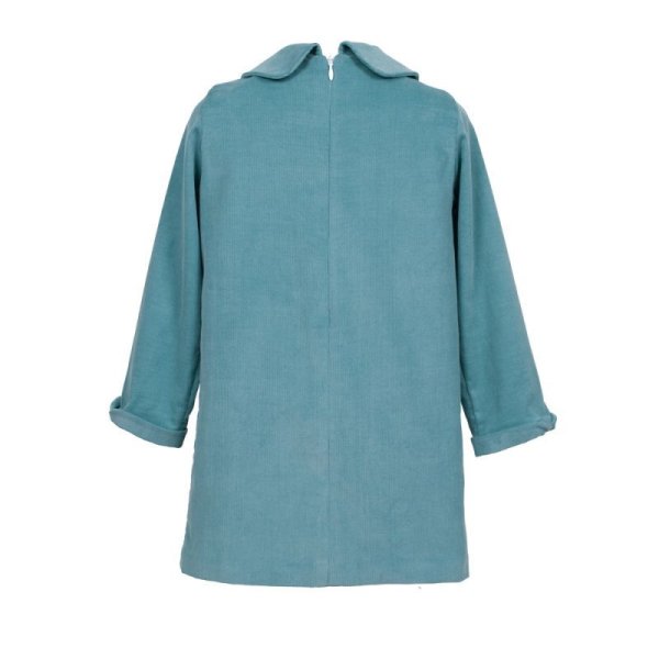 画像4: 【SALE!!30%オフ!!】Hucklebones(ハックルボーンズ) Shift Dress コーデュロイグリーン 4歳104cm (4)