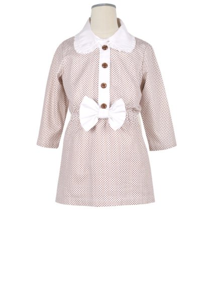 画像2: 【SALE!!】Hucklebones(ハックルボーンズ) Ditsy Print Short Dress プリントショートリボンドレス 2歳92cm (2)