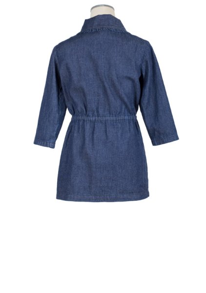 画像3: 【SALE!!30％オフ!!】Hucklebones(ハックルボーンズ) Denim Short Dress　デニムリボンショートドレス 2歳92cm (3)