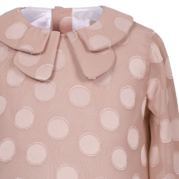 画像3: 【SALE!!30%オフ!!】Hucklebones(ハックルボーンズ) Long Sleeve Blouseロングスリーブブラス(ローズドット) 6歳116cm (3)