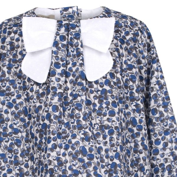 画像3: 【SALE!!30%オフ!!】Hucklebones(ハックルボーンズ) Bow Tie Blouseボウタイブラス(リバティプリント エリザズEliza's) 6歳116cm (3)