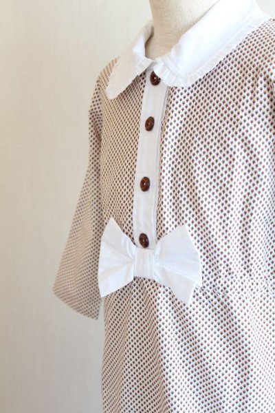 画像4: 【SALE!!】Hucklebones(ハックルボーンズ) Ditsy Print Short Dress プリントショートリボンドレス 2歳92cm (4)