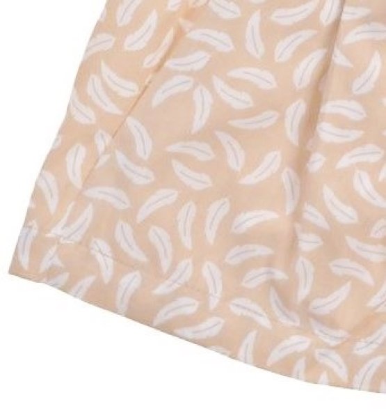 画像4: 【SALE!!30%オフ!!】Hucklebones(ハックルボーンズ) Feather Print Poplin Pleat Shorts(フェザープリントショートパンツ) 6歳116cm (4)