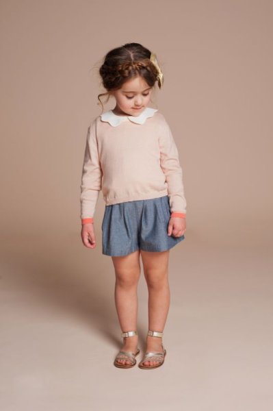 画像3: Hucklebones(ハックルボーンズ) Reverse Chambray Culottes(キュロット) 8歳128cm (3)