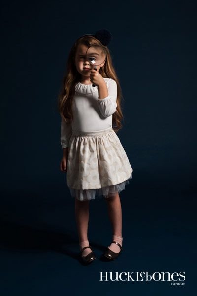 画像2: 【SALE!!30%オフ!!】Hucklebones(ハックルボーンズ) Buttercup Gathered Skirt バターカップギャザースカート(ベージュ) 2歳92cm (2)