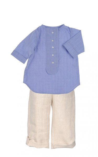 画像3: 18か月2歳 【SALE!!50%OFF!!】 Je suis en CP!(ジュスィザンセーペー) Pocket Pantsボーイズポケットパンツ(リネン) (3)