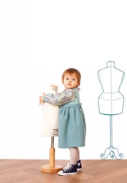 画像4: 【SALE!!30％OFF!!】 Je suis en CP!(ジュスィザンセーペー) 2M Dressチューリップシルエットドレス(ミントグリーン) 12か月2歳4歳 (4)