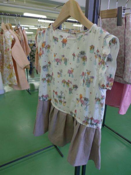 画像3: 【SALE!!30%OFF!!】 Je suis en CP!(ジュスィザンセーペー) Square Dressスクエアドレス(オリジナルプリント) 6歳109-114cm (3)