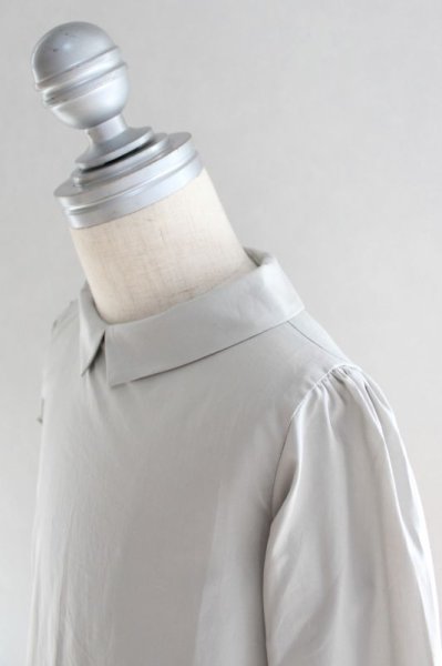 画像4: 【SALE!!30%OFF!!】 Je suis en CP!(ジュスィザンセーペー) JaneShirtパフスリーブ長袖シャツ(グレー) 18か月2歳4歳 (4)