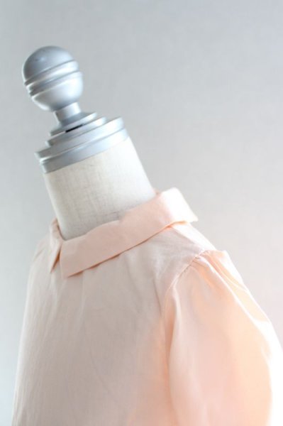 画像4: 【SALE!!30%OFF!!】 Je suis en CP!(ジュスィザンセーペー) JaneShirtパフスリーブ長袖シャツ(アプリコット) 2歳3歳4歳 (4)