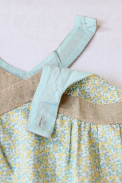 画像3: 【SALE!!30％OFF!!】 Je suis en CP!(ジュスィザンセーペー) Strap Dressストラップドレス(レモンツリー) 2歳4歳 (3)