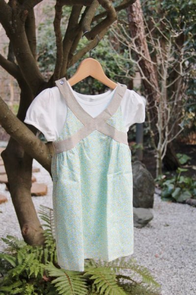 画像7: 【SALE!!30％OFF!!】 Je suis en CP!(ジュスィザンセーペー) Strap Dressストラップドレス(レモンツリー) 2歳4歳 (7)