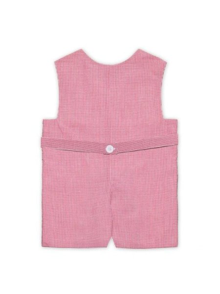 画像2: 【JiJiオリジナル】【ボーイズオーバーオール】 働く車のスモッキング刺繍 6か月12か月1歳 (2)