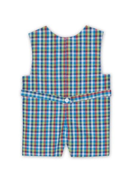 画像2: 【JiJiオリジナル】【ボーイズオーバーオール】 アンダー・ザ・シーのスモッキング刺繍 12か月1歳 (2)