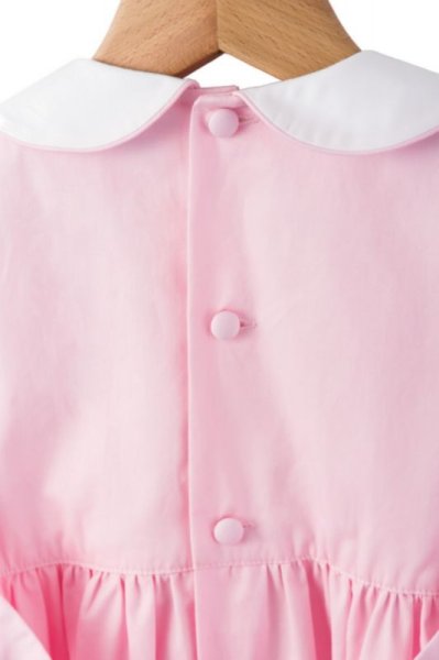 画像7: 【JiJiオリジナル】 半袖スモッキングワンピース(ピンク) 3歳4歳5歳6歳 (7)