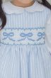 画像5: 【JiJiオリジナル】 リボン刺繍の1年中使えるスモッキングワンピース(オックスフォード) 2歳3歳7歳 (5)