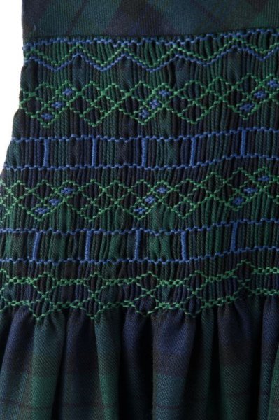 画像3: Kidiwi(キディウィ) スモッキングワンピースジャンパースカート(ブラックウォッチ)3歳4歳7歳 (3)