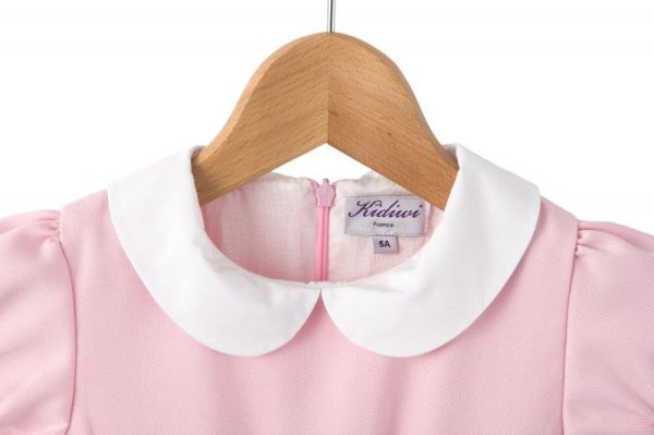 画像3: Kidiwi(キディウィ) 半袖スモッキングワンピース(ペールピンク)2歳3歳 (3)