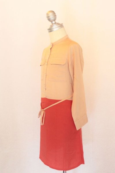 画像3: 【SALE!!30%OFF!!】 LIHO London(リホロンドン)  ADAロングスリーブワンピース(バーミリオン) 6歳115cm (3)