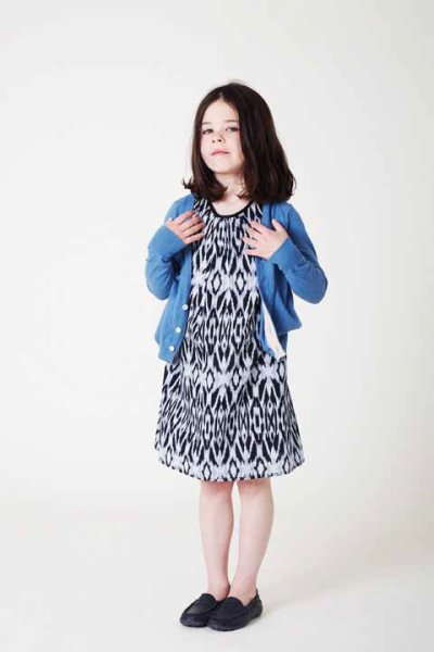 画像5: 【SALE!!50%OFF!!】 LIHO London(リホロンドン)  HEIDIノースリーブワンピース(イカットブラック) 8歳125cm (5)