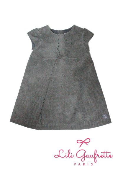 画像1: 【SALE!!30％OFF!!】 LiLi gaufrette(リリゴーフレット) LACTE Dressコーデュロイワンピース2歳3歳4歳 (1)