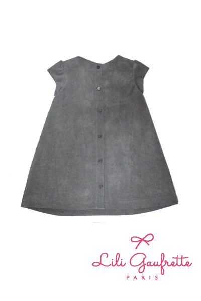 画像2: 【SALE!!30%OFF!!】 LiLi gaufrette(リリゴーフレット) LACTE Dressコーデュロイワンピース2歳3歳4歳 (2)