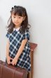 画像2: Malvi&Co.(マルヴィ) 付け襟チェックワンピース 4歳6歳 (2)