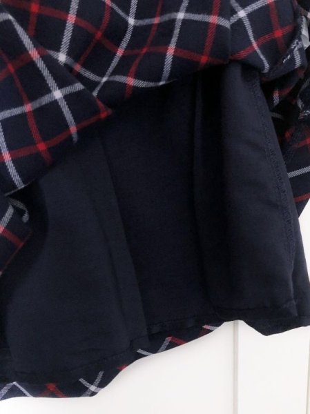 画像4: Isi(イシィ) 秋冬ジャンパースカート(ネイビーチェック) 2歳4歳 (4)