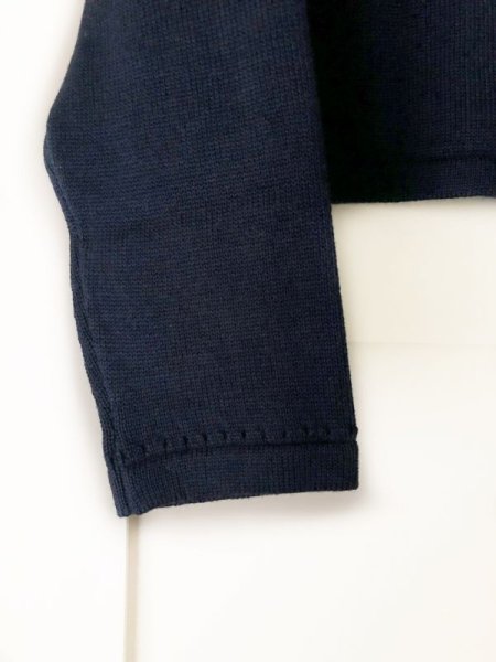 画像3: Malvi&Co.(マルヴィ) コットンカーディガン・ボレロ(ネイビー) 4歳6歳 (3)