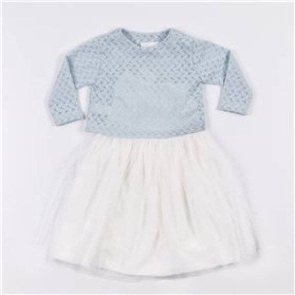 画像2: Malvi&Co.(マルヴィ) チュールドレス(ペールブルー) 3歳4歳8歳 (2)