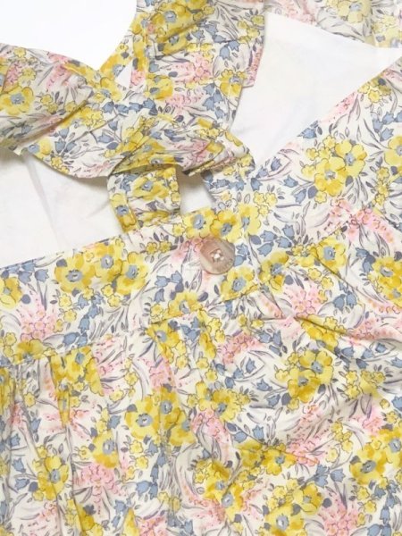 画像5: Olivier(オリビエ) ISABELLAイザベラ エプロンワンピース (リバティプリント Swirling Petals スワイリング・ペタルス) 4歳〜8歳 (5)